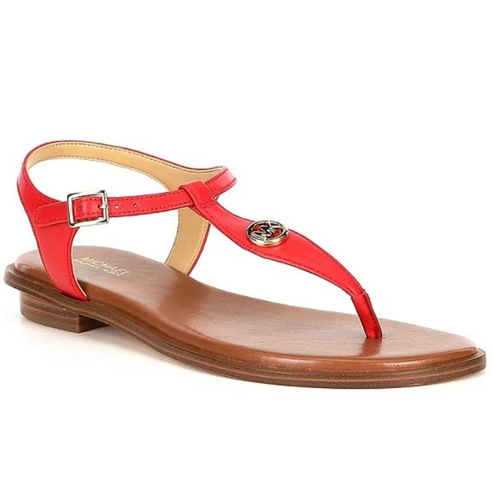 Michael Kors Leather Thong Sandals